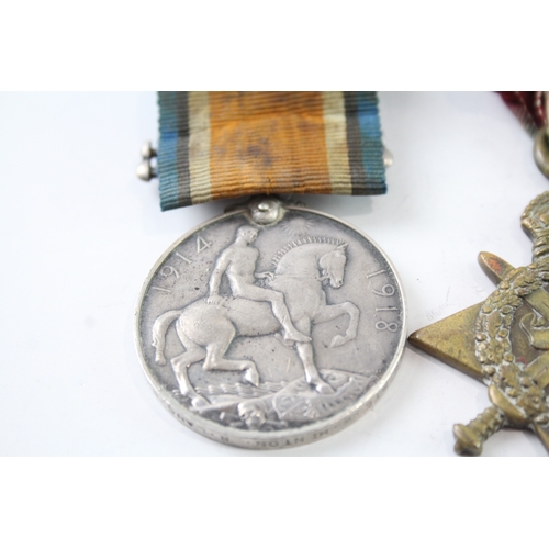 369 - WW1 1914 Mons Star Medal Trio 7616 Pte W. Hinton R. Lancs Regt x 3