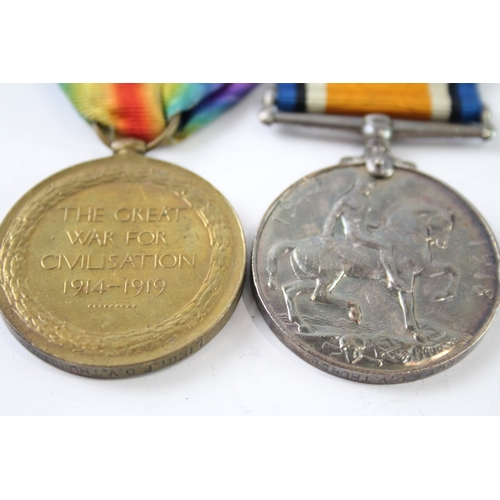 371 - WW1 Mounted Officers Medal Pair Lieut F.D.V Thursby