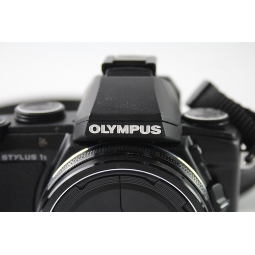 427 - Olympus Stylus 1s Digital Compact Camera Working w/ 10.7x Optical Zoom