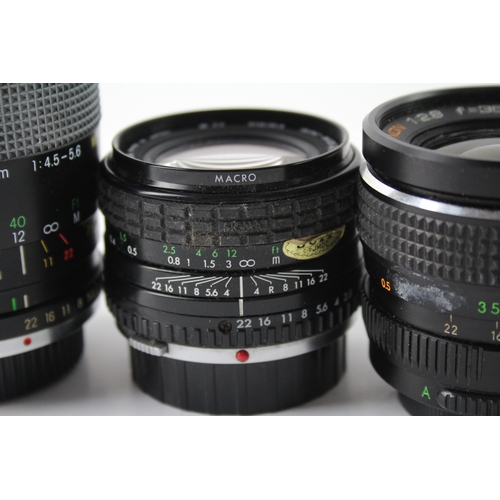 430 - Manual Camera Lenses Inc Sigma, Chinon & Miranda Etc Mechanically Working x 4