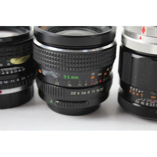 430 - Manual Camera Lenses Inc Sigma, Chinon & Miranda Etc Mechanically Working x 4