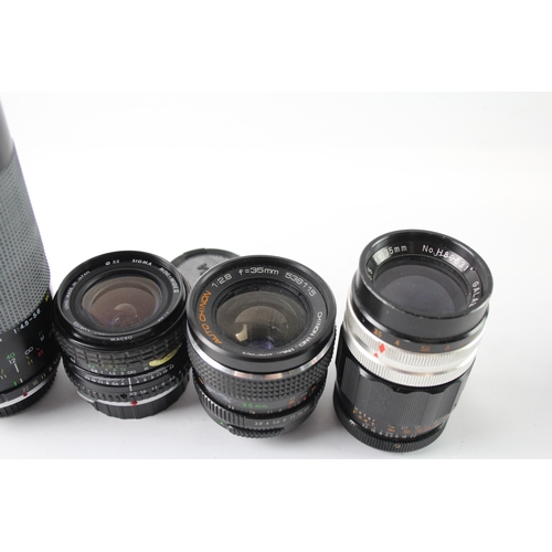 430 - Manual Camera Lenses Inc Sigma, Chinon & Miranda Etc Mechanically Working x 4