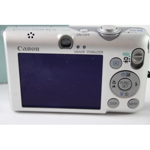 431 - Canon IXUS 95 IS Digital Compact Camera Working w/ Canon 3x IS Zoom Lens