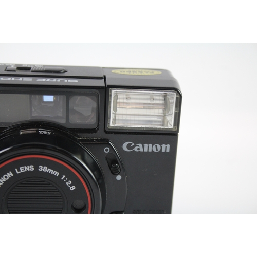 436 - Vintage Canon Sure Shot Compact Camera Working w/ Canon 38mm F/2.8 Lens & Case