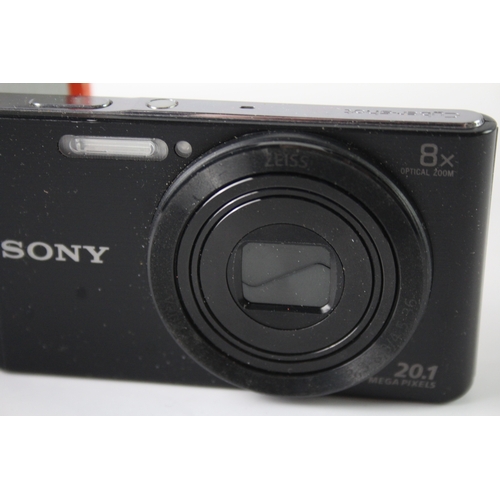 437 - Sony Cybershot DSC-W830 Digital Compact Camera Working w/ Zeiss 8x Zoom Lens