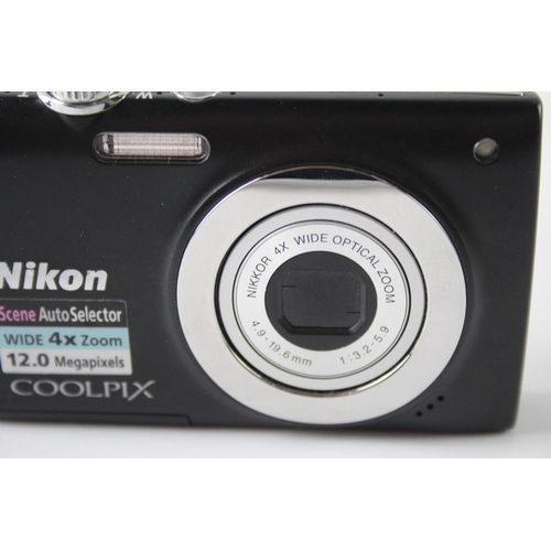 438 - Nikon Coolpix S2500 Digital Compact Camera Working w/ Nikkor 4x Optical Zoom