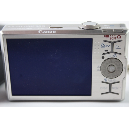 448 - Canon Ixus 90 IS Digital Compact Camera Working w/ 3x Optical Zoom