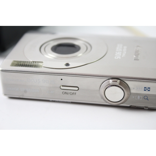 448 - Canon Ixus 90 IS Digital Compact Camera Working w/ 3x Optical Zoom