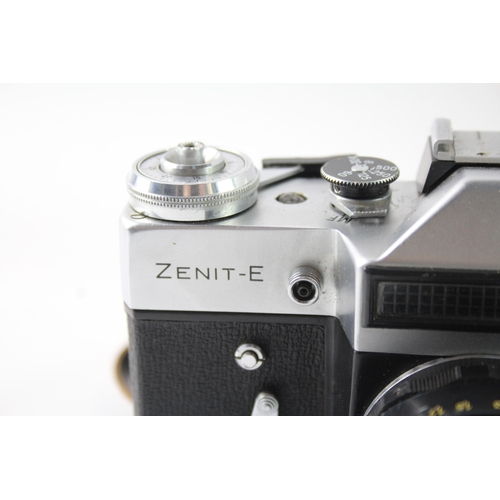 450 - Manual SLR Zenit E w/ Helios-44-2 58mm F/2 Manual Camera Lens, Working