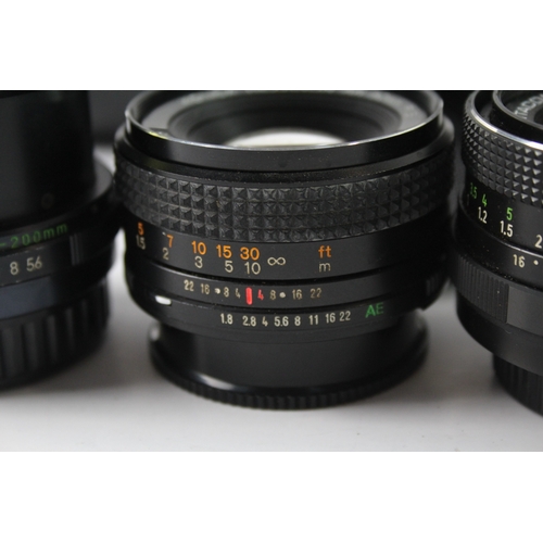 451 - Manual Camera Lenses Inc Sigma, Helios & Pentacon Etc Mechanically Working x 4