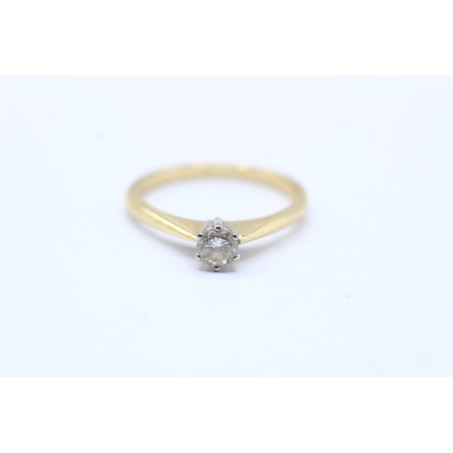 47 - 18ct gold diamond solitaire ring (2.7g) Size N