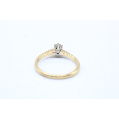 47 - 18ct gold diamond solitaire ring (2.7g) Size N