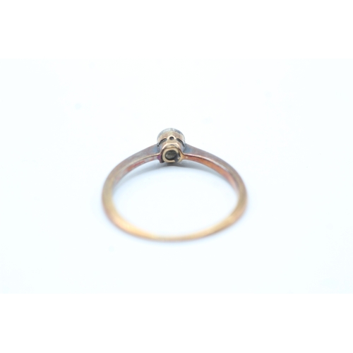 101 - 18ct gold diamond solitaire ring (1.6g) Size K