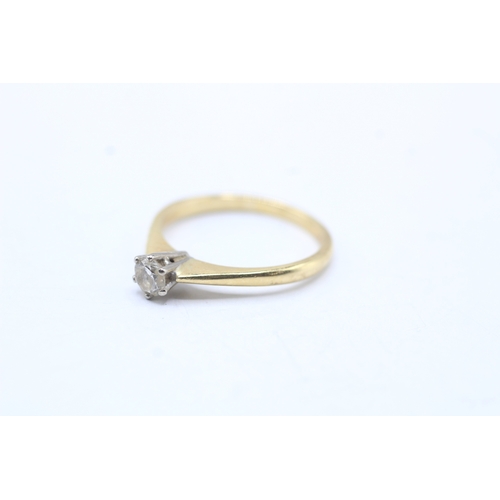 47 - 18ct gold diamond solitaire ring (2.7g) Size N