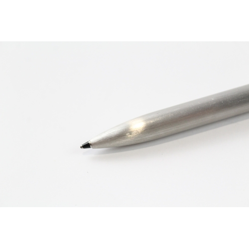 497 - Montblanc Slimline Brushed Steel Ballpoint Pen / Biro WRITING