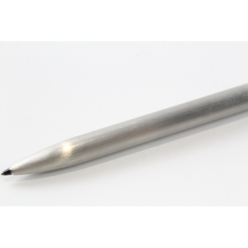 497 - Montblanc Slimline Brushed Steel Ballpoint Pen / Biro WRITING