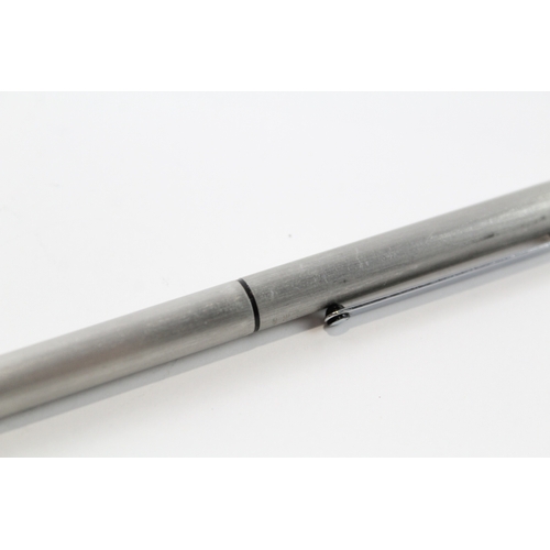 497 - Montblanc Slimline Brushed Steel Ballpoint Pen / Biro WRITING