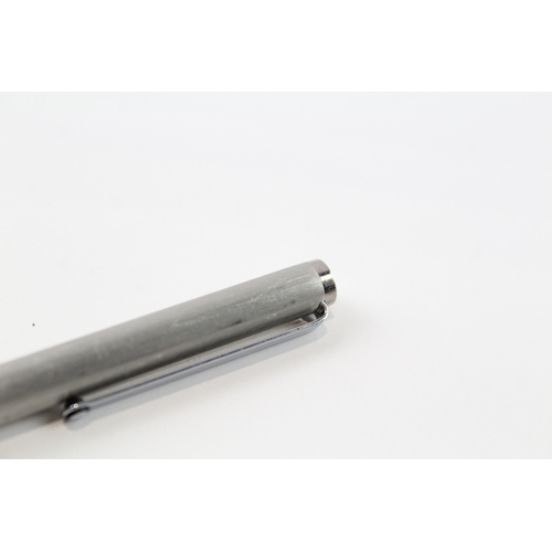 497 - Montblanc Slimline Brushed Steel Ballpoint Pen / Biro WRITING