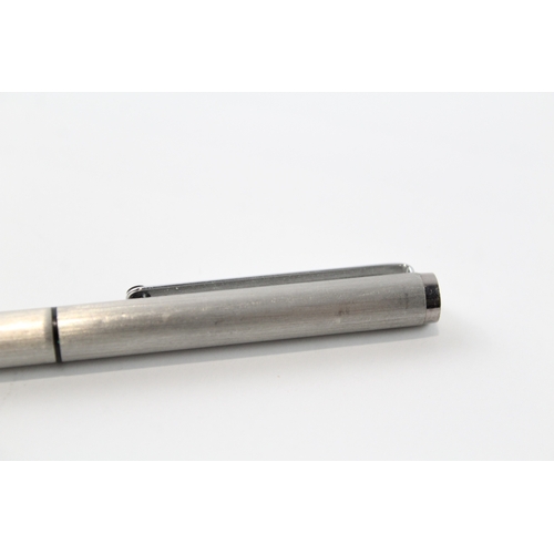 497 - Montblanc Slimline Brushed Steel Ballpoint Pen / Biro WRITING