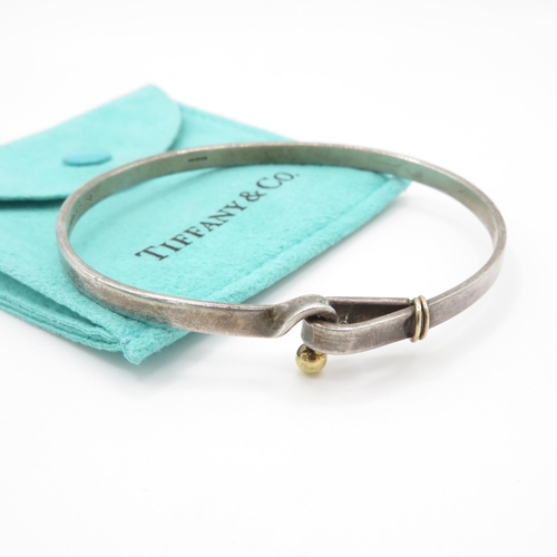 2 - 18ct gold & silver Tiffany & Co bangle (13.5g)