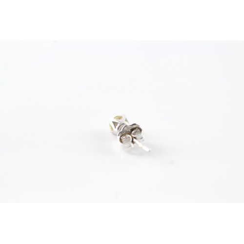 133 - 9ct white gold diamond stud earrings (1.1g)