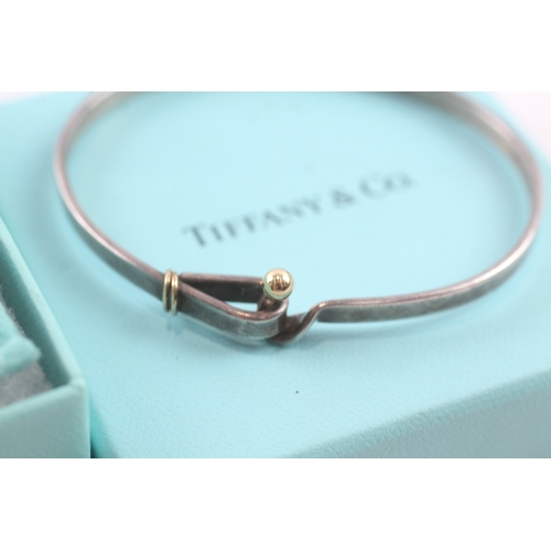 2 - 18ct gold & silver Tiffany & Co bangle (13.5g)