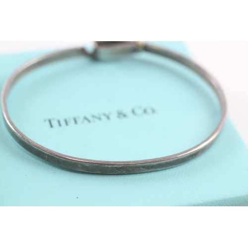 2 - 18ct gold & silver Tiffany & Co bangle (13.5g)