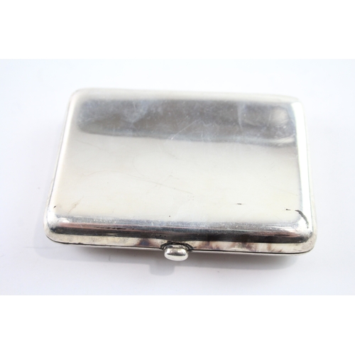 313 - Antique Late Victorian 1901 Birmingham Sterling Silver Cigarette Case (86g)