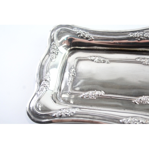 314 - Antique Edwardian 1909 Sheffield Sterling Silver Ladies Vanity Tray (114g)