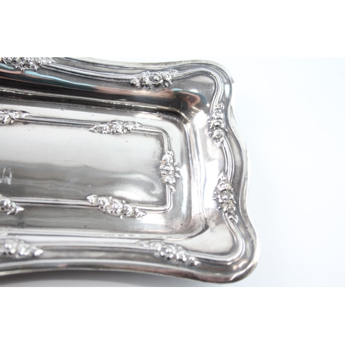 314 - Antique Edwardian 1909 Sheffield Sterling Silver Ladies Vanity Tray (114g)