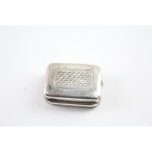 319 - Antique George IV Hallmarked 1820 Birmingham Sterling Silver Vinaigrette Box 9g