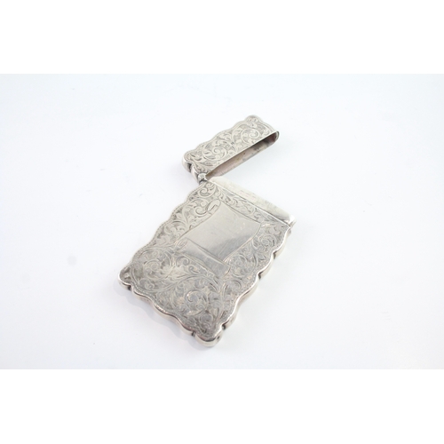 329 - Antique Edwardian 1908 Birmingham Sterling Silver Calling Card Case (52g)