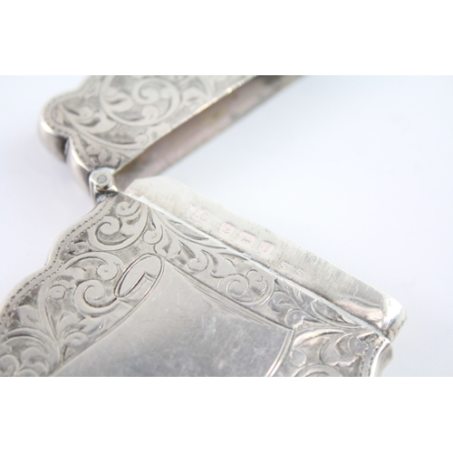 329 - Antique Edwardian 1908 Birmingham Sterling Silver Calling Card Case (52g)