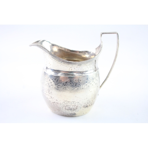 331 - Antique Georgian Hallmarked .925 Sterling Silver Cream Jug (104g)