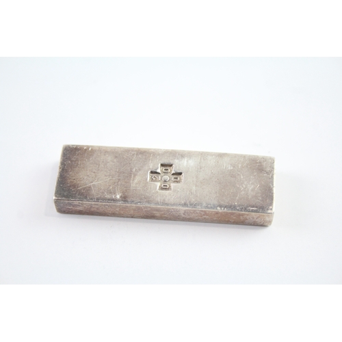 352 - .999 Fine Silver Hallmarked 2000 Birmingham Ingot / Bar (32.5g)