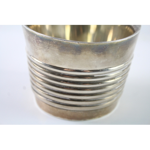 354 - Antique 1913 Edinburgh Scottish Sterling Silver Bucket Form Piggin / Cup (316g)