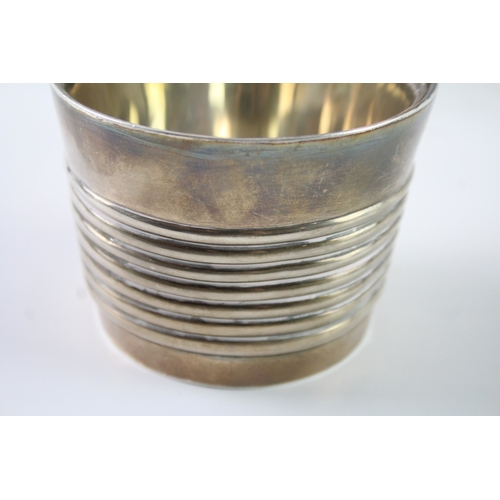 354 - Antique 1913 Edinburgh Scottish Sterling Silver Bucket Form Piggin / Cup (316g)