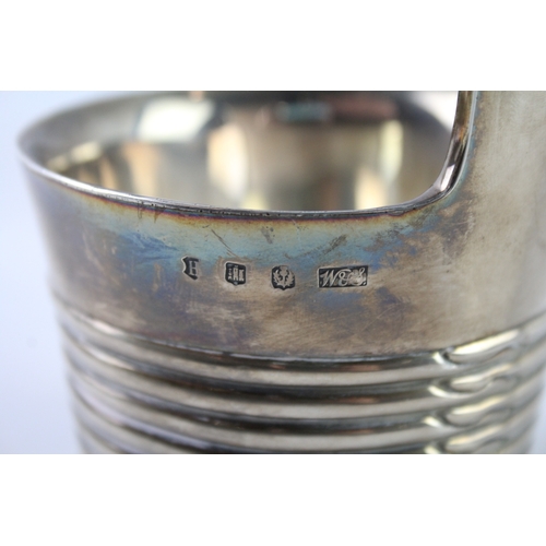 354 - Antique 1913 Edinburgh Scottish Sterling Silver Bucket Form Piggin / Cup (316g)