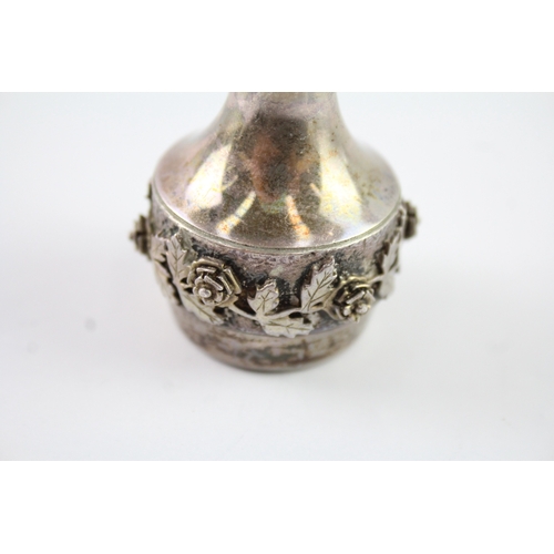 361 - Vintage Hallmarked 1978 London Sterling Silver Scent / Perfume Bottle (74g)