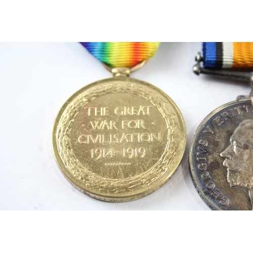 378 - WW1 Medal Pair S-17140 Pte J. Christie, Gordons x 2