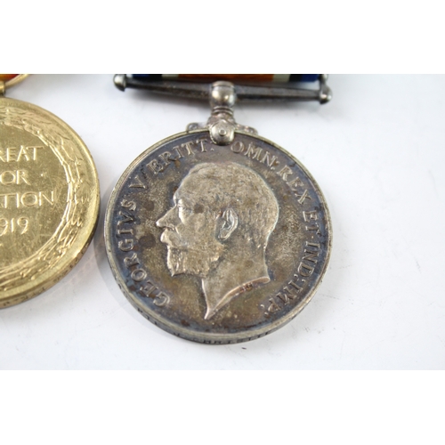 378 - WW1 Medal Pair S-17140 Pte J. Christie, Gordons x 2