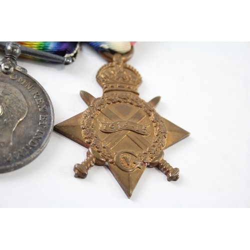 382 - WW1 1914-15 Star Medal Trio 2336 Cpl-Sgt W.J Adams Army Cyclist Corps x 3