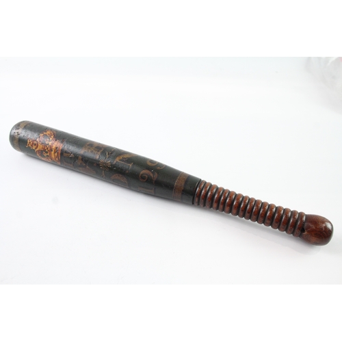 390 - Antique William IV Painted Police Truncheon