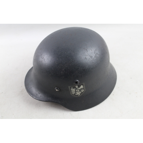 408 - WWII Era German Double Decal Steel Helmet w/ Liner