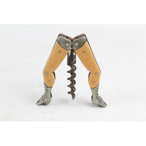 418 - Vintage Corkscrew Novelty Legs Breweriana