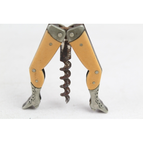 418 - Vintage Corkscrew Novelty Legs Breweriana