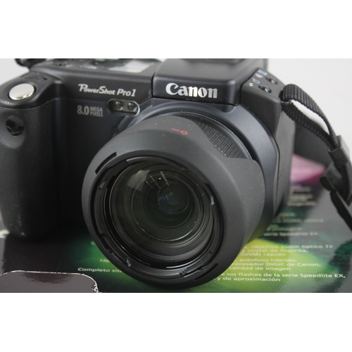 430 - Canon Powershot Pro 1 Digital Bridge Camera Working w/ Canon 7x Optical Zoom