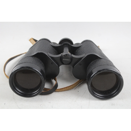 435 - Vintage Carl Zeiss Jena Jenoptem 10x50w Binoculars Working w/ Original Case