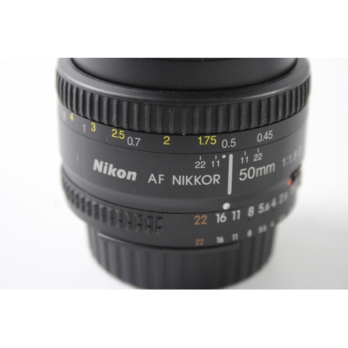 436 - Nikon AF Nikkor 50mm F/1.8D Vintage Autofocus Camera Lens Working