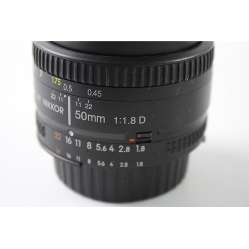 436 - Nikon AF Nikkor 50mm F/1.8D Vintage Autofocus Camera Lens Working